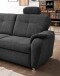 Ecksofa >Elli< in 3609 Mango anthrazit, Mikrofaser - 264x92x180cm (BxHxT)