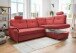 Ecksofa >Elli< in 3600 Mango rot, Mikrofaser - 264x92x180cm (BxHxT)