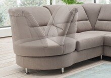 Ecksofa >Ludwigshafen< in dunkelgrau - 236x113x275cm (BxHxT)