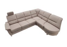 Ecksofa >Ludwigshafen< in dunkelgrau -...