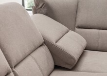 Ecksofa >Ludwigshafen< in 1214 Toro dunkelgrau, Mikrofaser - 236x113x275 (BxHxT)