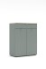 Kommode >Bari< in Schilf grün, Spannplatte, MDF - 78x101x41cm (BxHxT)