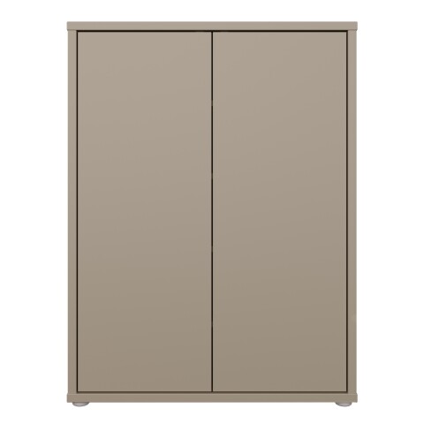 Schuhkommode >ALICE SPRINGS< in Taupe - 74,5x99,1x34,9cm (BxHxT)