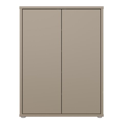 Schuhkommode >ALICE SPRINGS< in Taupe - 74,5x99,1x34,9cm (BxHxT)