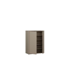 Schuhkommode >ALICE SPRINGS< in Taupe - 74,5x99,1x34,9cm (BxHxT)
