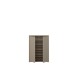 Schuhkommode >ALICE SPRINGS< in Taupe - 74,5x99,1x34,9cm (BxHxT)