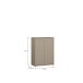 Schuhkommode >ALICE SPRINGS< in Taupe - 74,5x99,1x34,9cm (BxHxT)