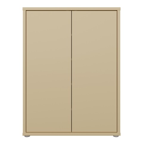 Schuhkommode >ALICE SPRINGS< in Buttergelb - 74,5x99,1x34,9cm (BxHxT)
