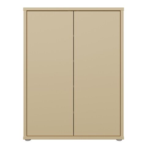 Schuhkommode >ALICE SPRINGS< in Buttergelb - 74,5x99,1x34,9cm (BxHxT)