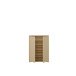 Schuhkommode >ALICE SPRINGS< in Buttergelb - 74,5x99,1x34,9cm (BxHxT)