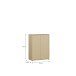 Schuhkommode >ALICE SPRINGS< in Buttergelb - 74,5x99,1x34,9cm (BxHxT)