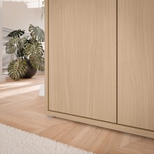 Schuhkommode >ALICE SPRINGS< in Elegancia Eiche Dekor - 109,2x99,1x34,9 (BxHxT)