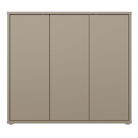 Schuhkommode >ALICE SPRINGS< in Taupe - 109,2x99,1x34,9cm (BxHxT)