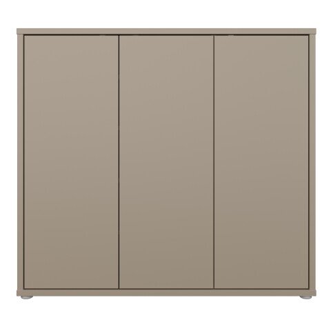 Schuhkommode >ALICE SPRINGS< in Taupe - 109,2x99,1x34,9cm (BxHxT)