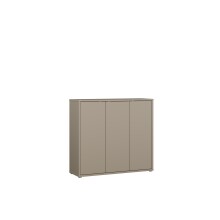 Schuhkommode >ALICE SPRINGS< in Taupe - 109,2x99,1x34,9cm (BxHxT)