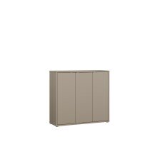 Schuhkommode >ALICE SPRINGS< in Taupe - 109,2x99,1x34,9cm (BxHxT)
