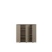 Schuhkommode >ALICE SPRINGS< in Taupe - 109,2x99,1x34,9cm (BxHxT)