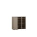 Schuhkommode >ALICE SPRINGS< in Taupe - 109,2x99,1x34,9cm (BxHxT)