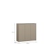 Schuhkommode >ALICE SPRINGS< in Taupe - 109,2x99,1x34,9cm (BxHxT)