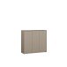 Schuhkommode >ALICE SPRINGS< in Taupe - 109,2x99,1x34,9cm (BxHxT)