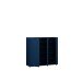 Schuhkommode >ALICE SPRINGS< in Nachtblau - 109,2x99,1x34,9cm (BxHxT)