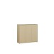 Schuhkommode >ALICE SPRINGS< in Buttergelb - 109,2x99,1x34,9cm (BxHxT)
