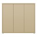 Schuhkommode >ALICE SPRINGS< in Buttergelb - 109,2x99,1x34,9cm (BxHxT)