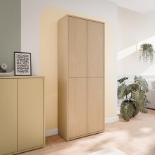 Schuhschrank >ALICE SPRINGS< in Elegancia Eiche Dekor - 74,5x191,9x34,9 (BxHxT)