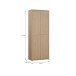 Schuhschrank >ALICE SPRINGS< in Elegancia Eiche Dekor - 74,5x191,9x34,9 (BxHxT)