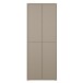 Schuhschrank >ALICE SPRINGS< in Taupe - 74,5x191,9x34,9cm (BxHxT)