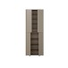 Schuhschrank >ALICE SPRINGS< in Taupe - 74,5x191,9x34,9cm (BxHxT)