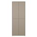 Schuhschrank >ALICE SPRINGS< in Taupe - 74,5x191,9x34,9cm (BxHxT)