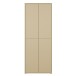 Schuhschrank >ALICE SPRINGS< in Buttergelb - 74,5x191,9x34,9cm (BxHxT)