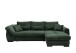 Polsterecke >Felicia< in moosgrün , Cord - 302x89x188cm (BxHxT)