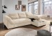 Polsterecke >Felicia< in beige, Cord - 302x89x188cm (BxHxT)