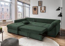 Polsterecke >Felicia< in moosgrün, Cord - 302x89x188cm (BxHxT)