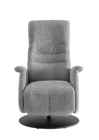 Relaxsessel >Lavina< 3-stufig verstellbar, Herzwaage-Funktion, grau - 72x118x85cm (BxHxT)