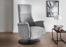 Relaxsessel >Lavina< 3-stufig verstellbar, Herzwaage-Funktion, grau - 72x118x85cm (BxHxT)