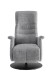 Relaxsessel >Lavina< 3-stufig verstellbar, Herzwaage-Funktion, grau - 72x118x85cm (BxHxT)