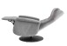 Relaxsessel >Lavina< 3-stufig verstellbar, Herzwaage-Funktion, grau - 72x118x85cm (BxHxT)