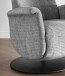 Relaxsessel >Lavina< 3-stufig verstellbar, Herzwaage-Funktion, grau - 72x118x85cm (BxHxT)