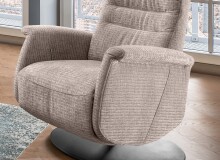 Relaxsessel >Lavina< 3-stufig verstellbar, Herzwaage-Funktion, in beige - 72x118x85 (BxHxT)