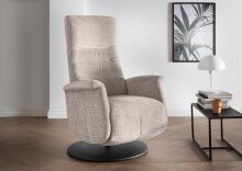 Relaxsessel >Lavina< 3-stufig verstellbar, Herzwaage-Funktion, in beige - 72x118x85 (BxHxT)