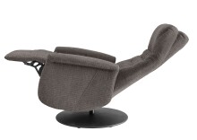 Relaxsessel >Lavina< 3-stufig verstellbar, Herzwaage, in grau-braun - 72x118x85 (BxHxT)