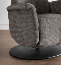 Relaxsessel >Lavina< 3-stufig verstellbar, Herzwaage, in grau-braun - 72x118x85 (BxHxT)