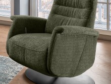 Relaxsessel >Lavina< 3-stufig verstellbar, Herzwaage, in Farbe olive - 72x118x85 (BxHxT)
