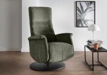 Relaxsessel >Lavina< 3-stufig verstellbar, Herzwaage, in Farbe olive - 72x118x85 (BxHxT)