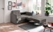 Schlafsofa >Mariya< Liegefunktion 120x198 cm, grau-braun - 147x89x87cm (BxHxT)