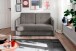 Schlafsofa >Mariya< Liegefunktion 120x198 cm, grau-braun - 147x89x87cm (BxHxT)