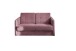 Schlafsofa >Mariya< Liegefläche 120x198 cm, brombeere - 147x89x87cm (BxHxT)